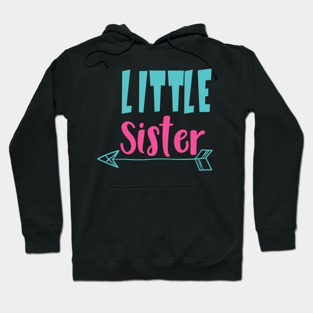 Little Sister, Younger Sister, Arrow, Sibling Hoodie by Jelena Dunčević